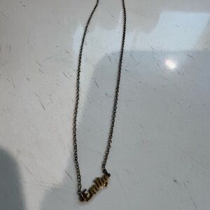 Emily 20 inch Fashion Name Necklace